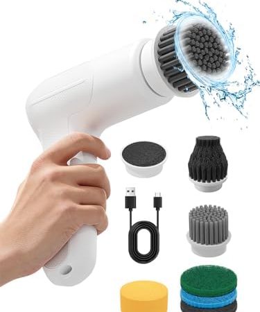 Electric Spin Scrubber, Cordless Electric Cleaning Brush, Electric Cleaning Brush Scrubber for...