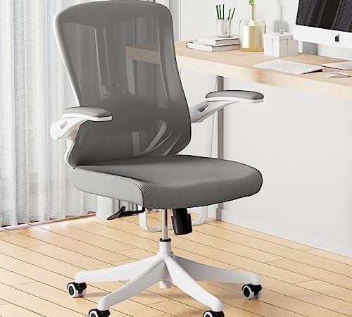 Ergonomic Office Chair, Mid-Back Computer Desk Chair Comfy Lumbar Support - Home Office Mesh Swivel...