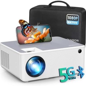 FANGOR 1080P HD Projector, WiFi Bluetooth Projectors, Max 230” Projection Screen Portable Home...