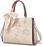 FOXLOVER Leather Satchel Handbags for Women Tote Shoulder Bag vintage Crossbody Bag Purse Top Handle...