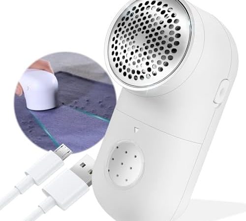 Fabric Shaver, Electric Lint Remover, USB Rechargeable Sweater Shaver, Cordless Clothes Defuzzer,...