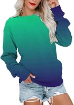 Fall Sweatshirts for Women, Womens Casual Crewneck Sweatshirts Long Sleeve Graphic Tie Dye Tunic...