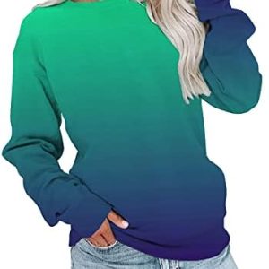Fall Sweatshirts for Women, Womens Casual Crewneck Sweatshirts Long Sleeve Graphic Tie Dye Tunic...