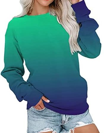 Fall Sweatshirts for Women, Womens Casual Crewneck Sweatshirts Long Sleeve Graphic Tie Dye Tunic...