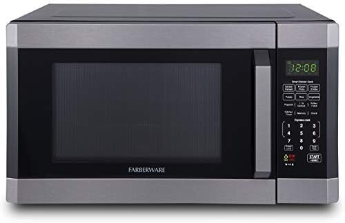 Farberware FMO16AHTBSD Microwave Oven with Smart Sensor Cooking, ECO Mode and LED Lighting, 1.6 Cu....