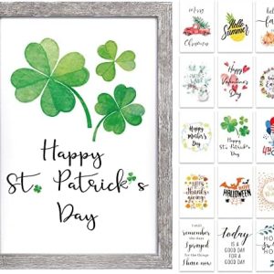 Farmhouse Wall Decor Sign For St Patricks Day Decor & Spring Decoration For The Home With 16...