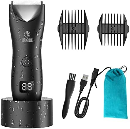Favrison Body Hair Trimmer for Men, Electric Ball Trimmer with Skin-Safe Ceramic Blade, Waterproof...