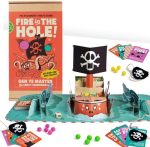 Fire in The Hole - Pirate, Plastic-Free Pop Up Party Game for Kids, Teens and Adults. Eco-Friendly,...