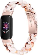 Fit for Fitbit Luxe/Fitbit Luxe Special Edition Bands Women Men, Fashion Durable Resin Replacement...