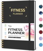 Fitness Workout Journal for Women & Men, A5(5.5" x 8.2") Workout Log Book Planner for Tracking,...