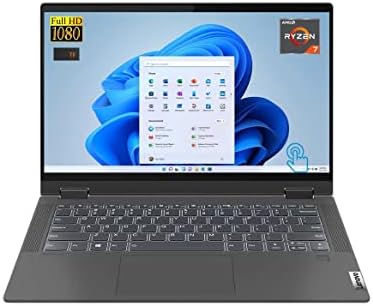 Flagship Lenovo Premium Flex 14 Convertible Laptop: 14" FHD IPS Touchscreen, Dynamic 8-Core AMD...
