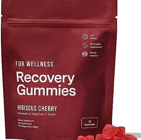For Wellness Recovery Gummies Hibiscus Cherry (30 Gummies) – Supports Muscle Recovery, Combats...