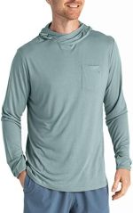 Free Fly Men's Bamboo Lightweight Hoodie - Quick Dry, Breathable Performance Outdoor Shirt with Sun...