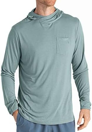 Free Fly Men's Bamboo Lightweight Hoodie - Quick Dry, Breathable Performance Outdoor Shirt with Sun...