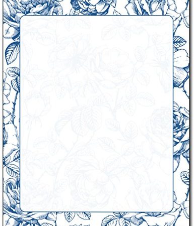 French Rose Stationery Paper - 80 Sheets