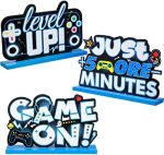Frienda Video Game Party Centerpiece Table Level up Birthday Decorations Gamer Party Centerpieces...