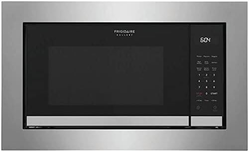 Frigidaire 24 Inch 1100W Built-In Microwave with 2.2 cu. ft. Capacity, Sensor Cook, 10 Power Levels,...