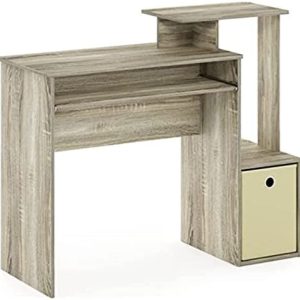 Furinno Econ Multipurpose Home Office Computer Writing Desk, Sonoma Oak/Ivory