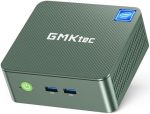 GMKtec Mini PC N100, Windows 11 Pro (3.4GHz), 8GB DDR4 RAM 256GB PCIe M.2 SSD, Desktop Computer 4K...