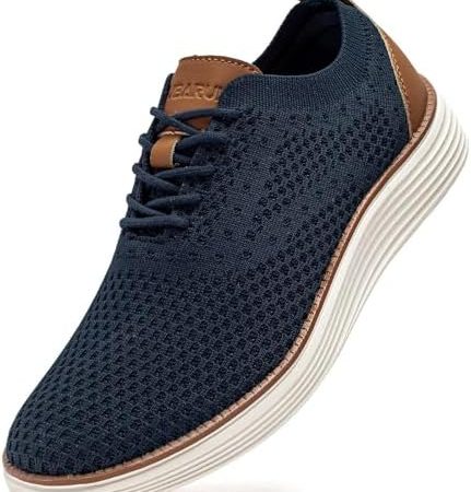GUBARUN Men's Oxfords Shoes Knit Dress Sneakers Business Wingtip Casual Walking Shoes