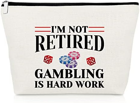 Gambler Gifts for Women Casino Makeup Bag Casino Lover Gifts Gambler Lover Gifts Retirement Gifts...