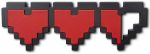 Gaming Logo Sign, Gaming Decor, Small Pixel Heart Container, Small Game Room Decor, Hanging Gaming...