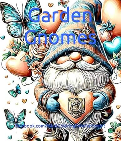 Garden Gnomes Digi Art Coloring Book