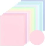 Glenmal 300 Sheets Cardstock Paper Colored Paper15 Assorted Colors, 190gsm Color Thick Paper for...