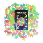 Glow in The Dark Stars Stickers for Ceiling, Adhesive 200pcs 3D Glowing Stars and Moon for Kids...