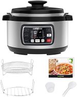 GoWISE USA GW22708 Ovate 8.5-Qt 12-in-1 Electric Pressure Cooker Oval with Slow Cook, Rice, Yogurt,...