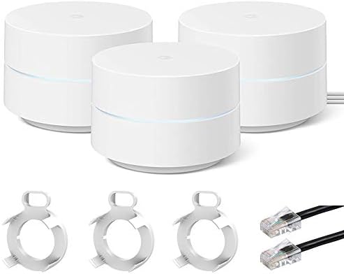 Google GA02434-US WiFi Mesh Network System Router AC1200 Point 3-Pack Bundle with 3X Deco Gear...