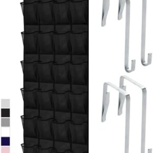 Gorilla Grip Slip Resistant Breathable Space Saving Mesh Large 24 Pocket Shoe Organizer, Up to 40...