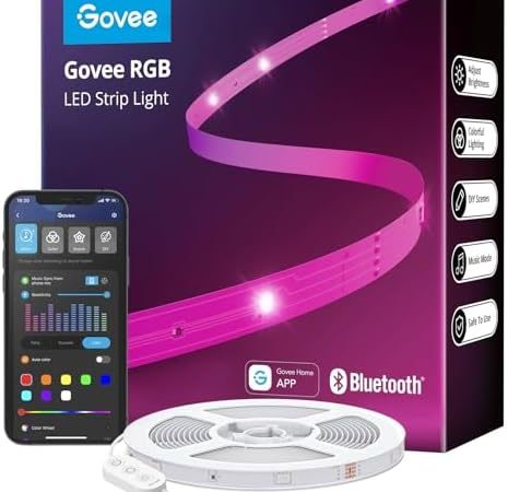 Govee 100ft LED Strip Lights, Bluetooth RGB Easter LED Lights with App Control, 64 Scenes and Music...