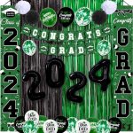 Graduation Decorations Class of 2024, Graduation Banner, Congrats Grad Banner, Graduation Balloons,...