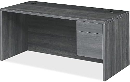 HON 10500 Series Right Pedestal Desk, Sterling Ash