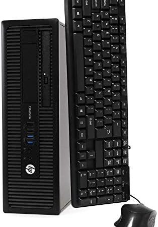 HP EliteDesk 800 G1 SFF High Performance Business Desktop Computer, Intel Quad Core i5-4590 upto...