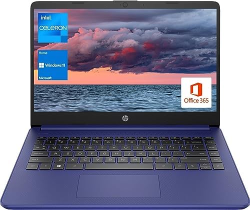 HP Portable Laptop, Student and Business, 14" HD Display, Intel Quad-Core N4120, 16GB DDR4 RAM, 64GB...