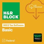 H&R Block Tax Software Basic 2022 with Refund Bonus Offer (Amazon Exclusive) [PC Download] (Old...