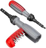 HTAIAYM Ratcheting Screwdriver - 11 in 1 Multifunctional Combination Set, Durable Performance, Easy...
