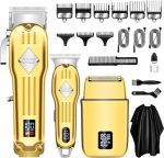 Hair Clippers Professional Cordless for Men, Beard Trimmer Hair Trimmer Electric Foil Shavers Razor...