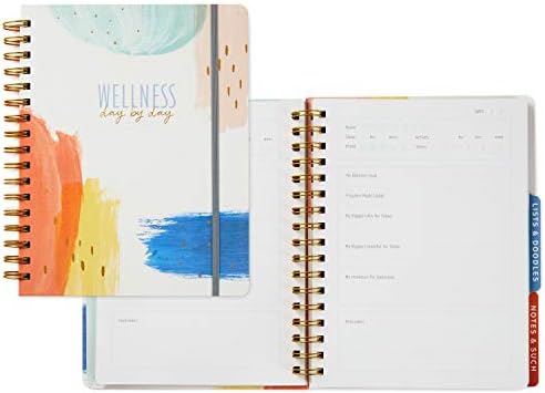 Hallmark Fitness and Wellness Journal (Spiral Bound, Day By Day, 196 Lined Pages)