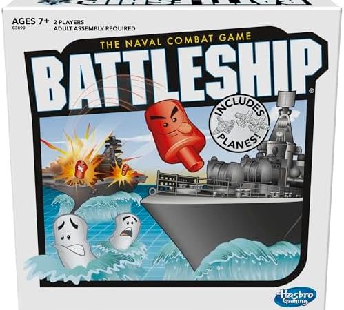 Hasbro Gaming Battleship With Planes Strategy Board Game, Easter Gifts for Kids, Ages 7+ (Amazon...