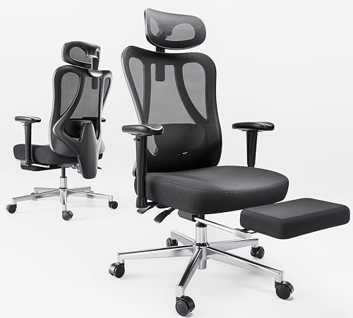 Hbada Ergonomic Office Chair with 2D Adjustable Armrest, Office Chair with 2D Adjustable Lumbar...