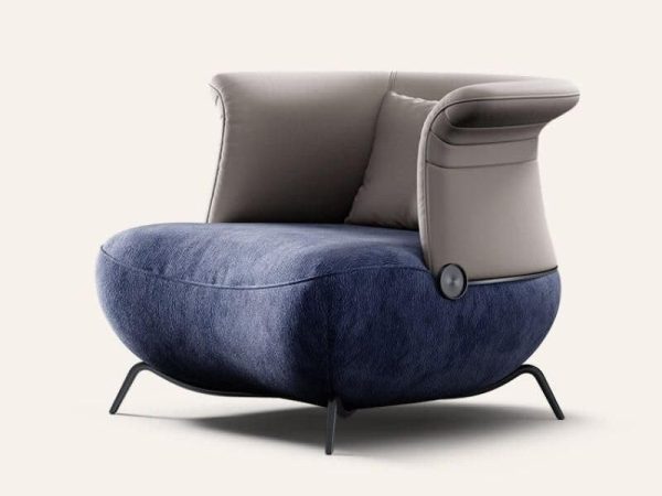High-End Leather Leisure Sofa Chair