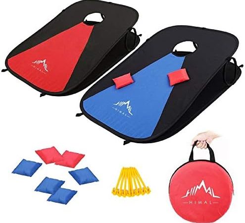 Himal Collapsible Portable Corn Hole Boards With 8 Cornhole Bean Bags  (3 x 2-feet)