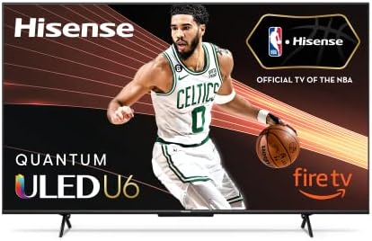 Hisense 58-Inch Class U6HF Series ULED 4K UHD Smart Fire TV (58U6HF) - QLED, 600-Nit Dolby Vision,...