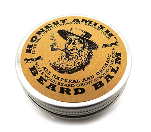 Honest Amish Beard Balm Leave-in Conditioner - Made with only Natural and Organic Ingredients - 2...