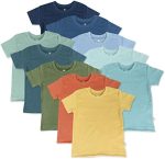 HonestBaby Multipack Short Sleeve T-Shirt Tee 100% Organic Cotton Infant Baby, Toddler, Little Kids...