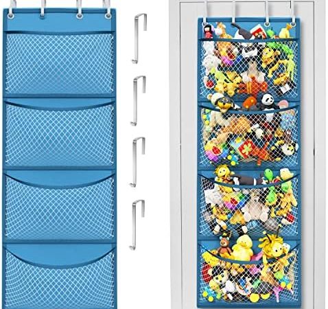 Honeyera Storage for Stuffed Animal - Over Door Organizer for Stuffies, Baby Accessories, and Toy...