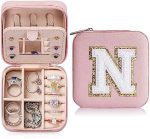 House Warming Gifts New Home - Personalized Pink Jewelry Holder Organizer for Travel | Pink Preppy...
